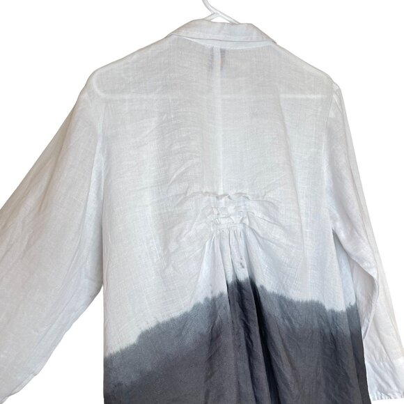 Cupcake International Linen Ombre Topper With Acrylic Buttons, L - Picture 5 of 12